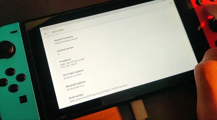 Na Switch konzole sa podarilo rozbeha Android